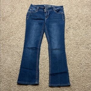 Wallflower Women's Dark Blue Flare Jeans